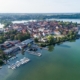 Luftaufnahme der Ruderakademie Ratzeburg im Juli 2024. Foto: Schwier